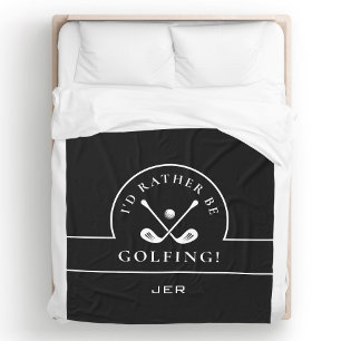 Schwarz und Weiß, ich würde eher Mit Monogramm Gol Fleecedecke