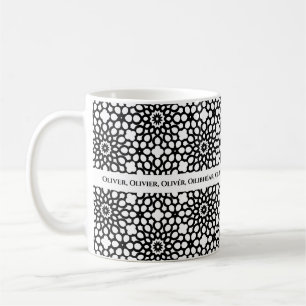 Schwarz und Weiß Kaffeetasse