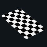 Schwarz und Weiß Magnet<br><div class="desc">Cooles schwarz-weiß kariertes Muster besteht aus Reihen abwechselnd weißer und schwarzer Quadrate. Fühlen Sie sich frei, um das Produkt zu Ihrem eigenen machen. Digitales 9000 x 6000 Pixel Bild. Copyright ©2013 Claire E. Skinner, Alle Rechte vorbehalten. Um dieses Design auf anderen Artikeln zu sehen, klicken Sie auf den Link "Store"...</div>