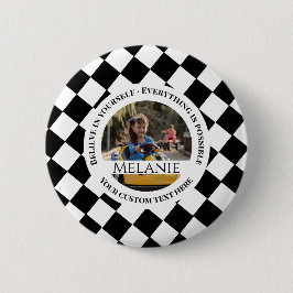 Schwarz und Weiß Motivierend Button