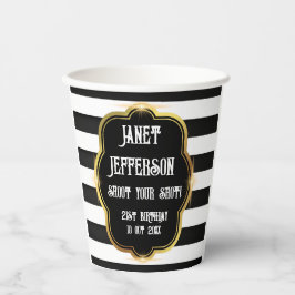 Schwarz und Weiß Pappbecher