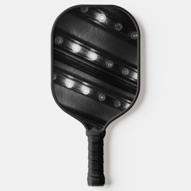 Schwarz und Weiß Pickleball Schläger (Vorderseite)