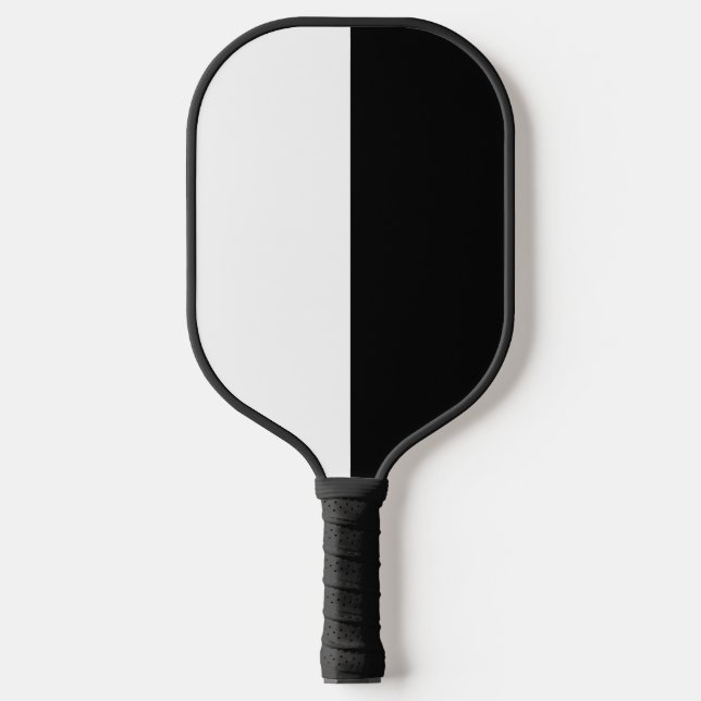 Schwarz und Weiß Pickleball Schläger (Vorderseite)
