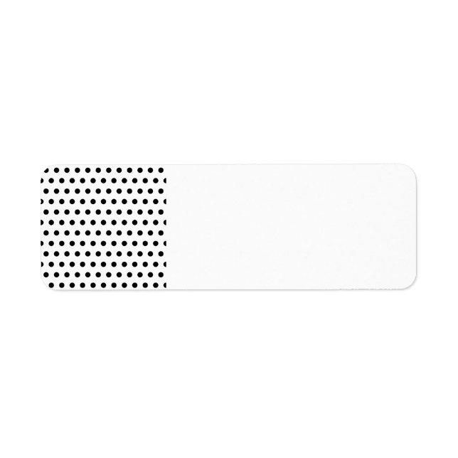 Schwarz und Weiß Polka Dot Muster. Spotty. (Vorne)