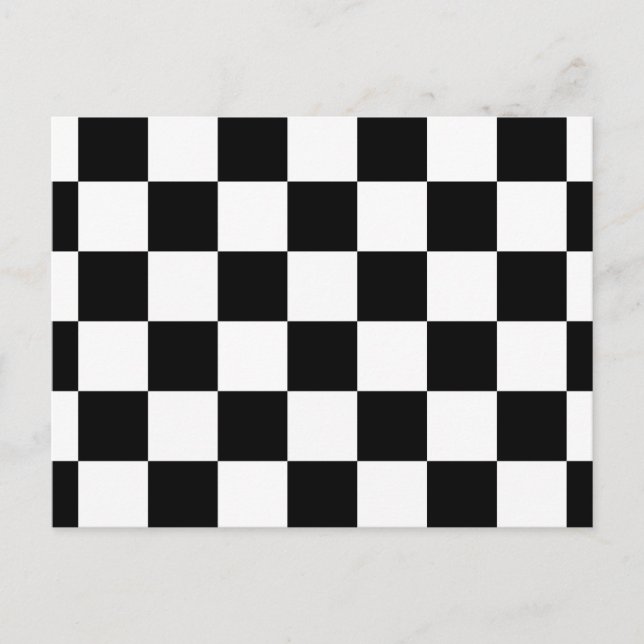 Schwarz und Weiß Postkarte (Vorderseite)