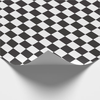 Schwarz und [weiß] Schachbrett Schachbrett-Schachb Geschenkpapier