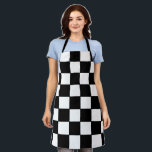 SCHWARZ UND WEISS SCHÜRZE<br><div class="desc">SCHWARZ UND WEISS ÜBERPRÜFT. RASCH FLAG. CHESS BOARD. ICH LIEBE COOKING. COOKING IST WIE CHESS. BLACK UND WEISSE SCHÜRZE. PLATZ. NASCAR SPEEDWAY-SCHÜRZE. PIT-CREW. RACE CAR DRAG RACING. B&W.</div>