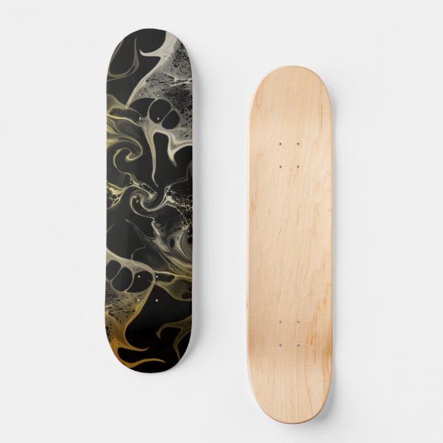 SCHWARZ UND WEISS SKATEBOARD (Vorderseite)