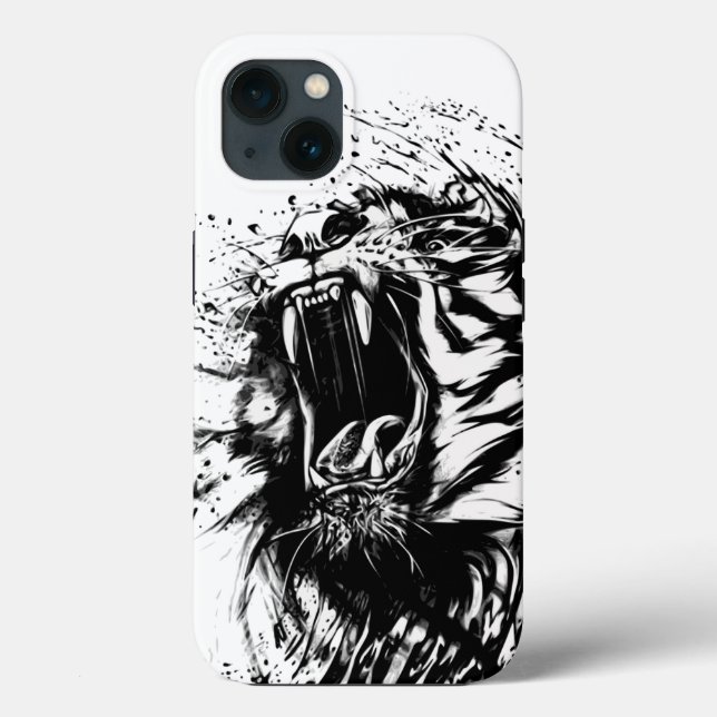 SCHWARZ UND WEISS TIGER APPHONE Case-Mate iPhone HÜLLE (Rückseite)