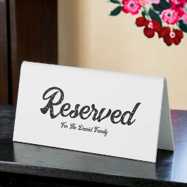 Schwarz und Weiß Tischaufsteller