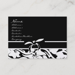 Schwarz und Weiß Visitenkarte