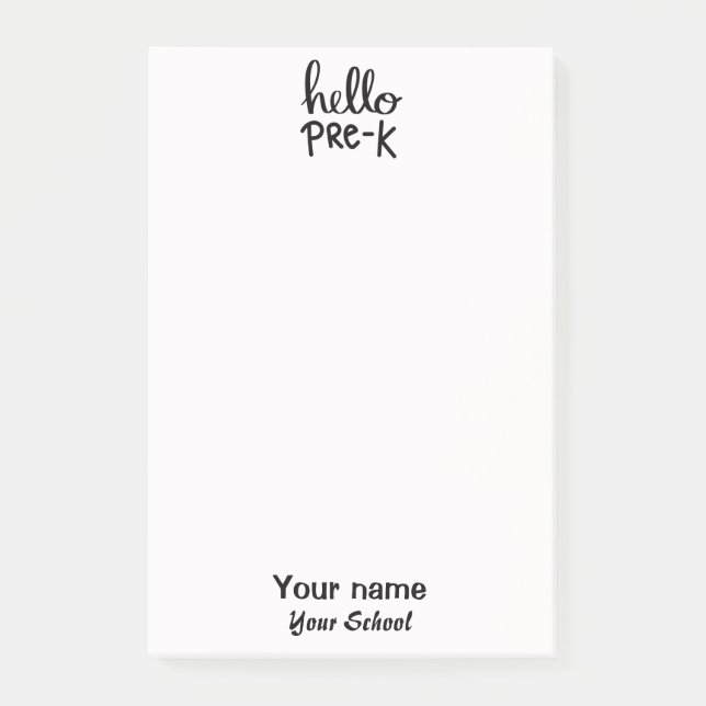 Schwarz und Weiß vor K Post-it Klebezettel (Vorderseite)