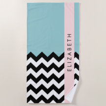 Schwarz und Weiß Zigzag, Zickzack, Blau, Ihr Name