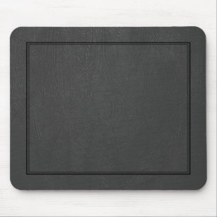 Schwarz-Vintag-Leder-Muster Mousepad