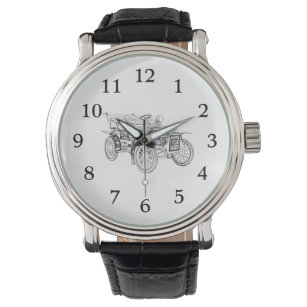 Schwarz-Weiß 1907 Cadillac Modell M Watch Armbanduhr