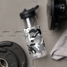 Schwarz/Weiß #2 Camouflage Camelbak Wasserflasche
