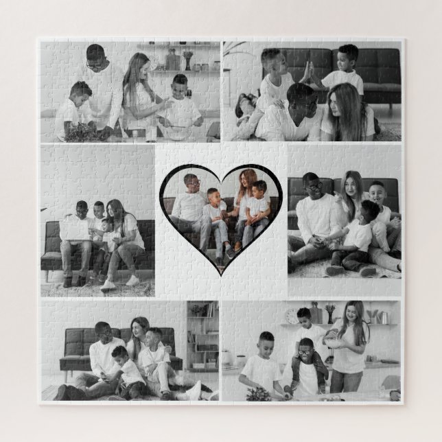 Schwarz-Weiß-7-FotoCollage (Vertikal)