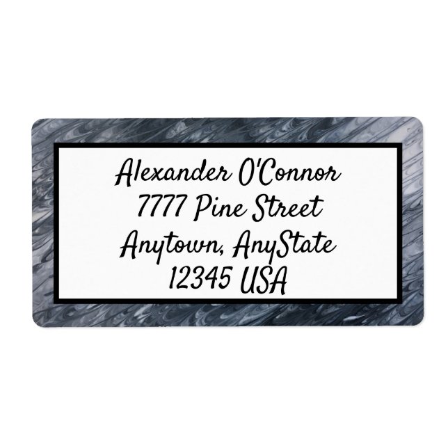 Schwarz-weiß Abstrakt (Vorne)