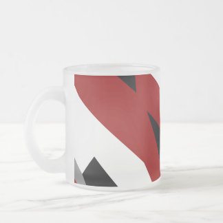 Schwarz-Weiß-abstrakt Mattglastasse