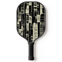 Schwarz-weiß abstrakt moderne Pickleball-Paddel