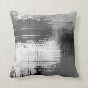 Schwarz-Weiß-Abstrakt-Throw-Kissen Kissen