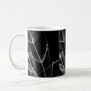 Schwarz-weiß abstraktes Natur-Mug Kaffeetasse