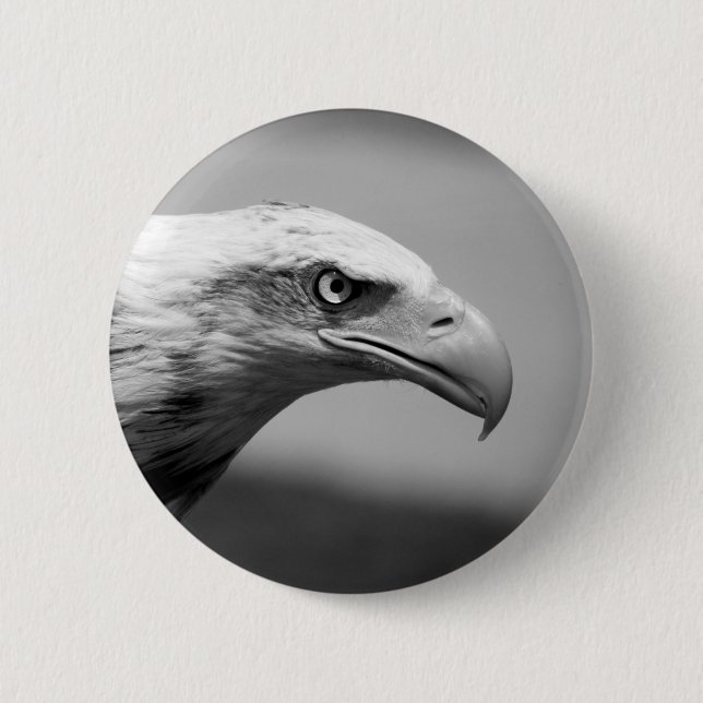 Schwarz-Weiß-Adler Button (Vorderseite)