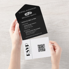 Schwarz-Weiß-Affäre: All In One Einladung