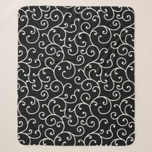 Schwarz-Weiß-Allover nahtlos scrollen-designpatche Sherpadecke