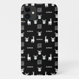 Schwarz-Weiß-Alpaca-iPhone 11 Hüllen von Wighar