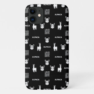Schwarz-Weiß-Alpaca-iPhone 11 Hüllen von Wighar