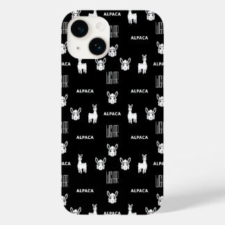 Schwarz-Weiß-Alpaca-iPhone 14 Hüllen von Wighar