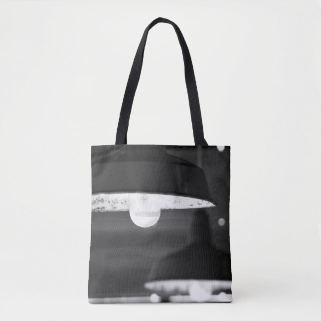 Schwarz-Weiß-Alte, raue Lichter Tasche (Vorderseite)