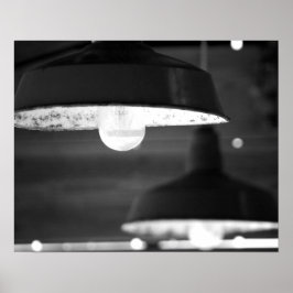 Schwarz & Weiß Alte, rostende Lichter mit 16x20 Poster