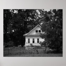 Schwarz & Weiß Altes Bauernhaus 16x20