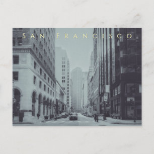 Schwarz-weiß Altstadt von San Francisco Downtown Postkarte