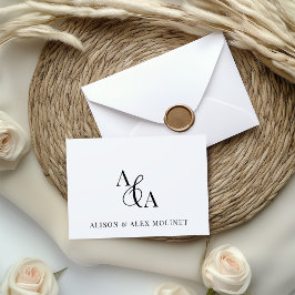 Schwarz-Weiß-Ampere und Moderne Vielen Dank Dankeskarte