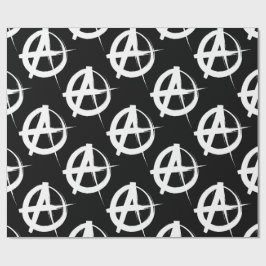 Schwarz-Weiß-Anarchie Geschenkpapier