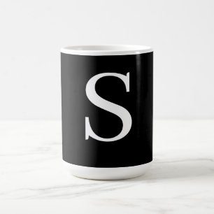 Schwarz-Weiß-Anfangsbuchstaben Mit Monogramm Schli Kaffeetasse