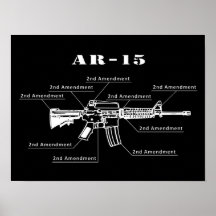 Schwarz-Weiß-AR-15-Teile-Identifizierungspaket