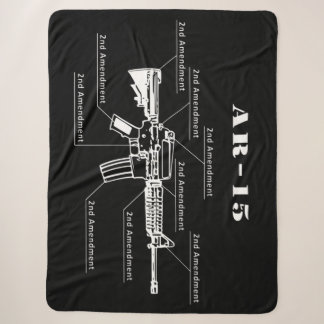 Schwarz-Weiß-AR-15-Teile-Kennzeichnung  Sherpadecke