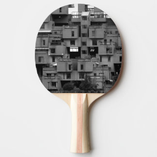 Schwarz-Weiß-Architektur Tischtennis Schläger