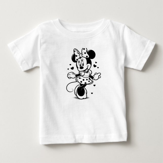 schwarz-weiß baby t-shirt (Vorderseite)