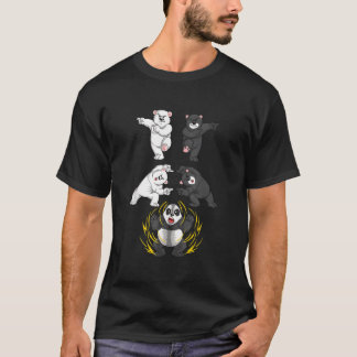 Schwarz-Weiß-Bär in Panda-Fusion T-Shirt