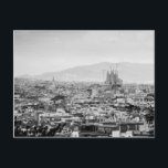 Schwarz-Weiß-Barcelona Postkarte<br><div class="desc">Barcelona,  Spanien.</div>