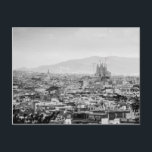 Schwarz-Weiß-Barcelona Postkarte<br><div class="desc">Barcelona,  Spanien.</div>
