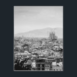 Schwarz-Weiß-Barcelona Postkarte<br><div class="desc">Barcelona,  Spanien</div>