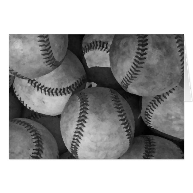 Schwarz-Weiß-Baseball (Vorderseite (Horizontal))