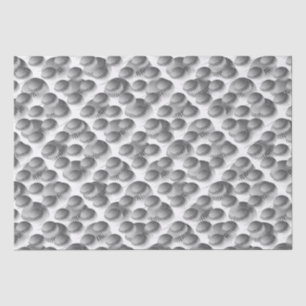 Schwarz-Weiß-Baseball Seidenpapier