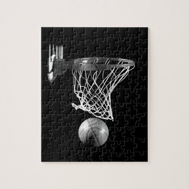 Schwarz-Weiß-Basketball (Vertikal)